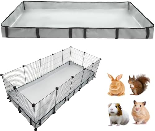 DZWLKJ Guinea Pig Cage Liner Tarp Bottom Waterproof and Washable Base Also for Rabbits, Bunny, Chinchesillas, Hedgehog, Ferrets and Other Small Animals(28x70 inches)