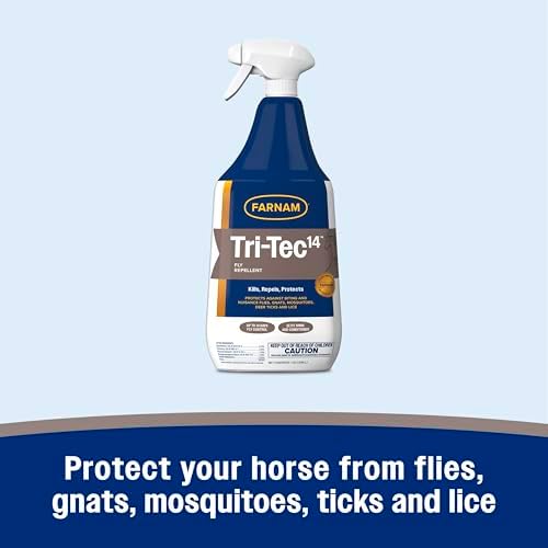 Farnam Tri-Tec 14 Fly Spray for Horses, Protects for Up to 14 Days, 32 oz
