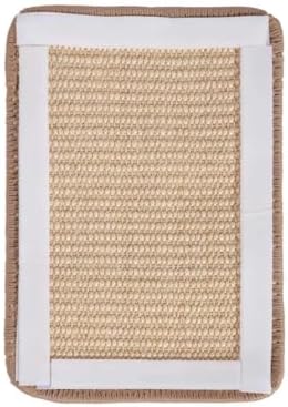 SHENGOCASE 4-Pack 11.8" x 23.6" Sisal Cat Scratching Mat Pad with Hook & Loop Tapes for Wall, Couch, Window Perch, Cat Wall Furniture