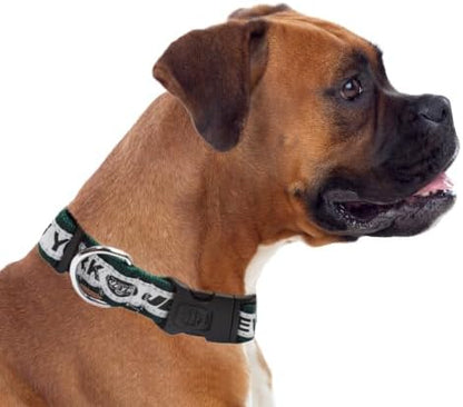 Pets First NFL New York Jets Licensed PET COLLAR, Small - Heavy-Duty, Strong, and Durable Dog Collar. Available in 31 Football Teams and 4 Sizes