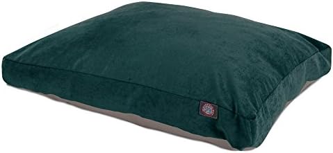Majestic Pet Rectangular Dog Bed, Large, 44x36x5 in, Washable, Marine