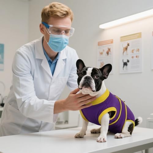 Kuoser Recovery Suit for Dogs Cats, Soft Dog Surgery Suit Female Male Spay