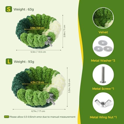 Admaison Bird Nest for Cage,Plush Hanging Bird Bed for Parakeet,Breeding Bird House for Conure,Budgie,Cockatiel,Lovebird,Canary,Finch,Hamster,Small Pets,Warm Nest(Green, L)