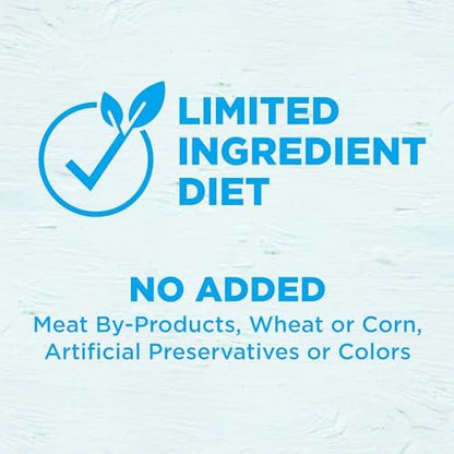 Wellness Simple Limited Ingredient Diet Adult Dry Dog Food, Wholesome Grain Kibble, Sensitive Stomach, Skin & Coat Support, Natural, Chicken Free, Duck and Oatmeal Recipe, 26 lb Bag