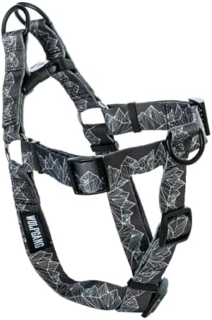 Wolfgang Heavy Duty Adjustable Dog Harness, Pull-Tested to Over 800 lbs for Walking & Training, WolfMountain Print, Extra Large