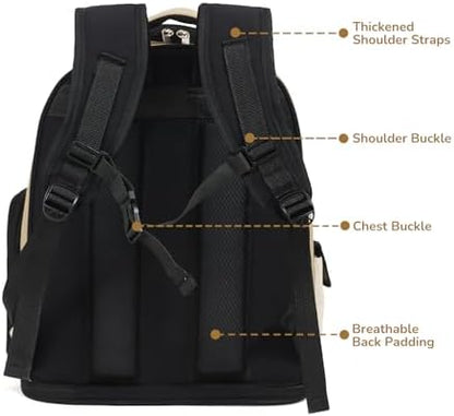Cat Bubble Backpack Carrier, TSA Airline Approved Pet Travel Bag for Small Medium Dogs, Clear Hiking Camping Backpack for Cats, Kitten and Puppy up to 18 lbs, Khaki Bubble