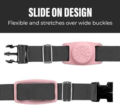Pup Culture AirTag Collar (2 Pack) | Durable Dog AirTag Holder - Track Your Pet Using Apple AirTag Technology