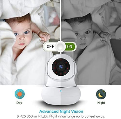 litokam Indoor Security Camera 4 Pack, 360° WiFi Cameras for Home Security, 2K Baby Monitor with Night Vision, Pet Nanny Cam with Motion Detection, 2-Way Audio