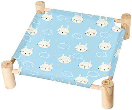 Patas Lague Cat Hammock Bed Small Eleveted Dog Bed 19x19 in Rabbits