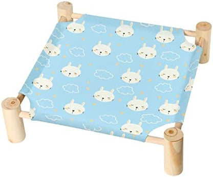 Patas Lague Cat Hammock Bed Small Eleveted Dog Bed 19x19 in Rabbits
