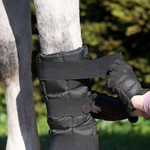 Harrison Howard Ice Boot for Horse Cool Gel Pack Leg Wrap for Treating Full Leg, Knee, Hock Injuries Reusable Ice Cooling Therapy