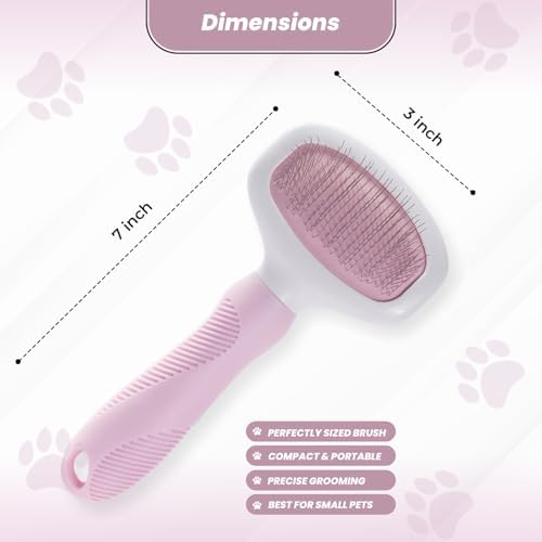 Slicker Brush for Grooming - Slicker Brush for Dogs and Cats can act as Deshedding Pet Tool for Healthy Coat Maintenance and Suitable for Short and Long Haired Dogs and Cats