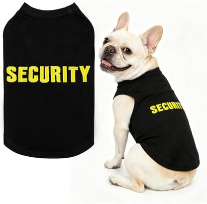 BINGPET Dog Security Shirt, Soft Cotton Puppy T-Shirt, Halloween Costumes