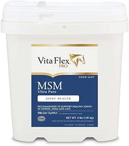 Vita Flex MSM Ultra Pure Joint Supplement for Dogs, Horses & Cats, 4 lbs