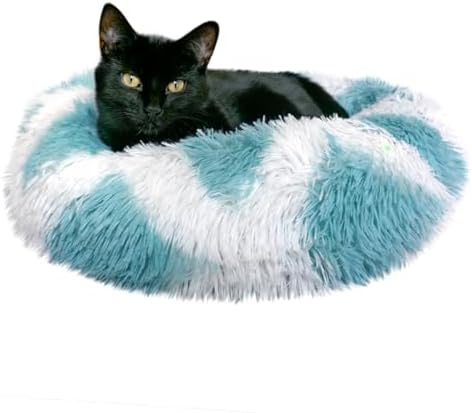 Whiskers & Friends Cat Beds for Indoor Cats & Small Dog, Fluffy Cat Bed