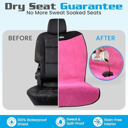 HAPPEGEAR Happeseat Waterproof Car Seat Cover & Protector, Pink