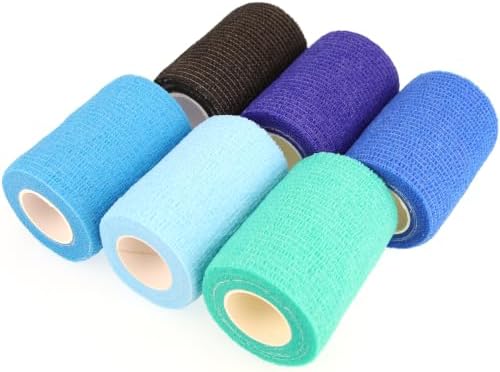 Self Adhesive Bandage Wrap Animal Cohesive Bandage Self Adherent Wrap First Aid Tape for Dogs Cats Horses Birds & Wrist Healing Ankle Sprain Swelling