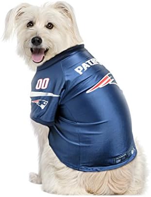 Littlearth NFL New England Patriots Premium Pet Jersey, Team Color, X-Large
