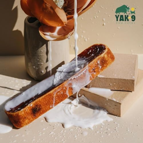 Yak9 Yak Cheese Himalayan Dog Chews | High Protein, Non Rawhide Dog Chews Long Lasting | Non GMO, Gluten Free, Grain Free | Medium Cow & Yak Milk Dog Chew, 2 PC