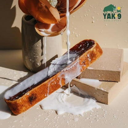 Yak9 Yak Cheese Himalayan Dog Chews | High Protein, Non Rawhide Dog Chews Long Lasting | Non GMO, Gluten Free, Grain Free | Medium Cow & Yak Milk Dog Chew, 2 PC