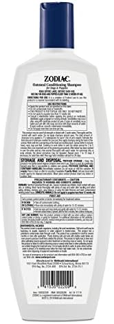 Zodiac Oatmeal Conditioning Shampoo for Dogs & Puppies 18 ounces, Small