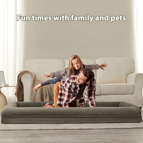 WNPETHOME Human Dog Bed Orthopedic for Adult & Dogs Comfy Sleeping