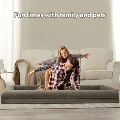 WNPETHOME Human Dog Bed Orthopedic for Adult & Dogs Comfy Sleeping