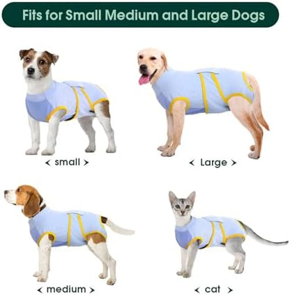 Kuoser Recovery Suit for Dogs Cats, Soft Dog Surgery Suit Female Male Spay