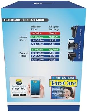 Tetra Whisper Bio-Bag Large Filter Cartridges for Aquariums, 12 Count