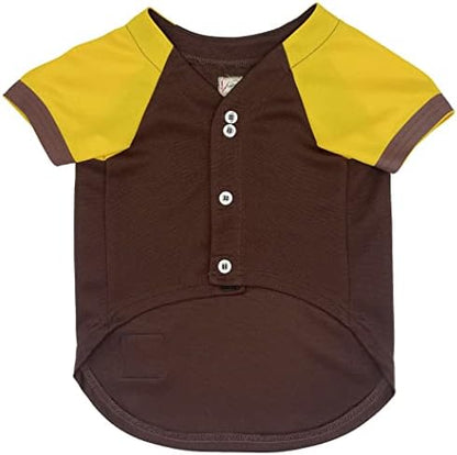 MLB SAN Diego Padres Vintage Throwback Jersey for Dogs & Cats in Team Color. Comfortable Polycotton Material, Large