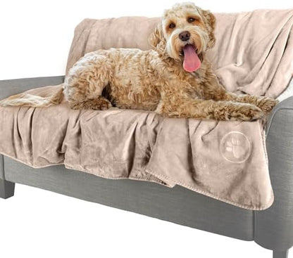 PETMAKER Dog Blanket, Tan, 80” x 100”