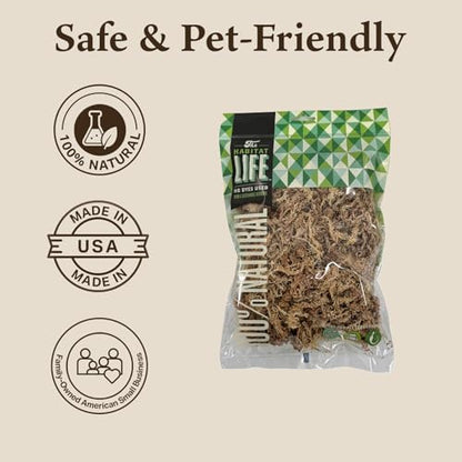 Sphagnum Moss for Terrarium Habitats, Small 1-Pack