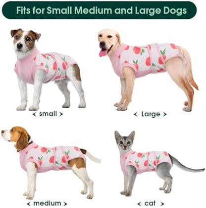 Kuoser Recovery Suit for Dogs Cats, Soft Dog Surgery Suit Female Male Spay