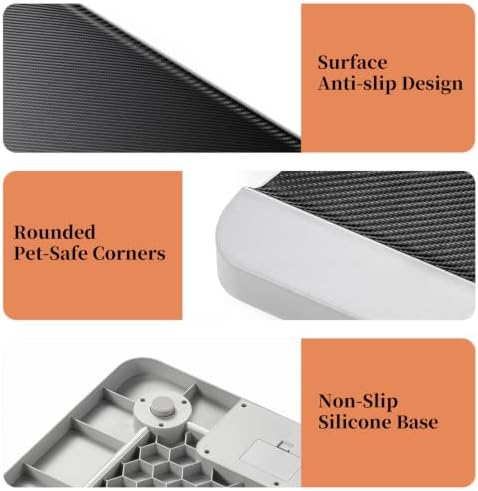 YAUYIK Digital Pet Scale, Baby Scale with Non-Slip Mat, Up to 40kg, Grey