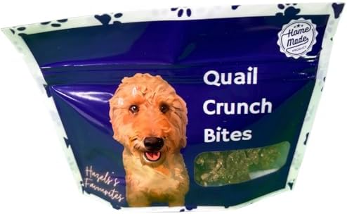 Undique Quail Crunch Bites: Gourmet Dehydrated Dog Treats with Quail Meat & Shells | Premium Healthy Dog Treats for Training | Organic Ingredients for a Happy Palate