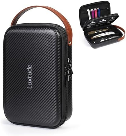 Luxtude Hair Clipper Case, Hard Barber Travel Cases for Trimmers, Guards