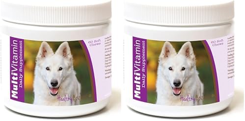 Healthy Breeds German Shepherd Multi-Vitamin Soft Chews 60 Count (Pack of 2)