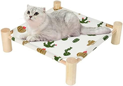 Patas Lague Cat Hammock Bed Small Eleveted Dog Bed 19x19 in Trees