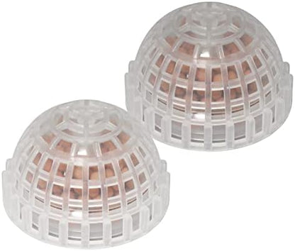 2pcs Plastic Aquarium Shrimp Fish Tank Media Moss Ball Holder Fish Tank Accessories Home Decoration 5x3cm, Transparent