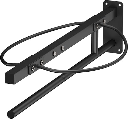 Queension Wall Mounted Saddle Rack with Pad Bar for Horses Saddles, Black