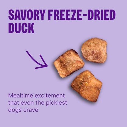 Wellness CORE+ Adult Dry Dog Food with Freeze Dried Pieces, Grain Free Kibble+, Natural, High Protein, Wild Game Duck, Lamb, Boar, and Rabbit Recipe, 18 lb Bag