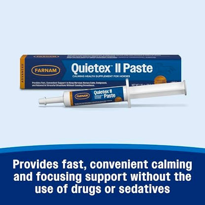 Farnam Quietex II Horse Calming Paste, Magnesium Supplement, 32.5 ml