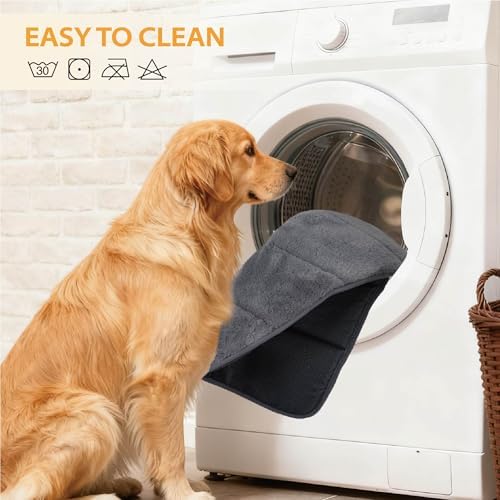Dog Crate Pad for Medium Dog - 30"x20" Memory Foam Dog Bed, Washable & Anti-Slip Dog Bed Mat, Ultra Soft Kennel Pad for Dogs Cozy Sleeping Mat, Khaki