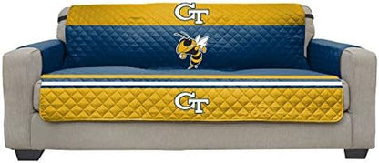 Pegasus Sports NCAA Microfiber Furniture Protector Cover with Elastic Straps