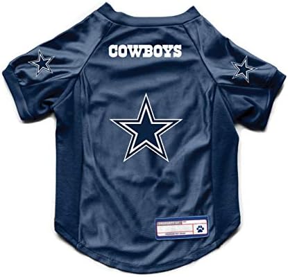 Littlearth NFL Dallas Cowboys Stretch Pet Jersey, Team Color, Large