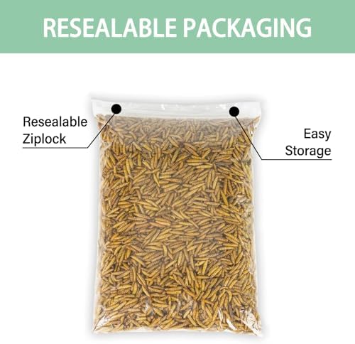 WORMSKING 5.5LB Dried Black Soldier Fly Larvae, More Calcium Than Dried Mealworms, High Protein Chicken Feed, Poultry Treat