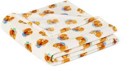 Amazon Basics Kids Fleece Blanket, Ultra-Soft Lightweight Throw for Children, Premium for Warmth, 50 x 60 Inches, Woodland Bears