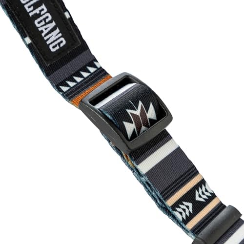Wolfgang Heavy Duty Martingale Dog Collar with Quick Release Nylon Buckle for Walking & Training, NewMoon Print, Medium