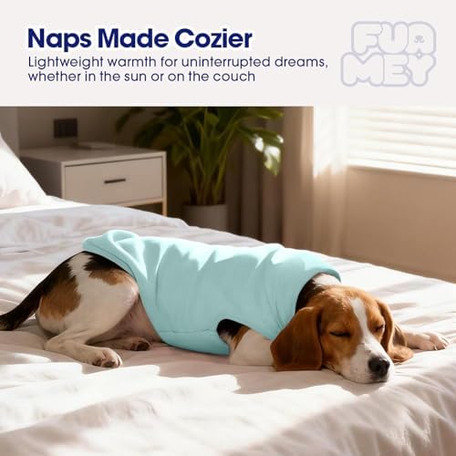 FUAMEY Dog Fleece Vest for Large Dogs,Warm Stretchy Dog Sweatshirts Pullover with Leash Hole Dogs Sweater Soft Pet Turtleneck Cozy Pet Vest Lightweight Sleeveless Blue XL