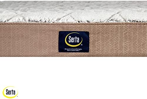 Serta Orthopedic Quilted Pillow Top Dog Bed for Pets – Chocolate Brown (X-Large)